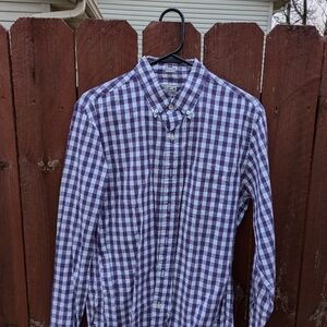 J. Crew Purple Casual Button Down Shirt - Medium - Slim Fit